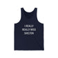 I Really Really Miss Shelton // Shelton CT unisex  tank top shirt   // finding connecticut   