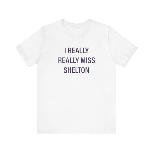 I Really Really Miss Shelton // Shelton Connecticut unisex t shirt  // finding connecticut 