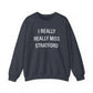 I Really Really Miss Stratford // Stratford CT Champion sweatshirt // finding connecticut  