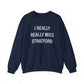I Really Really Miss Stratford // Stratford CT Champion sweatshirt // finding connecticut  