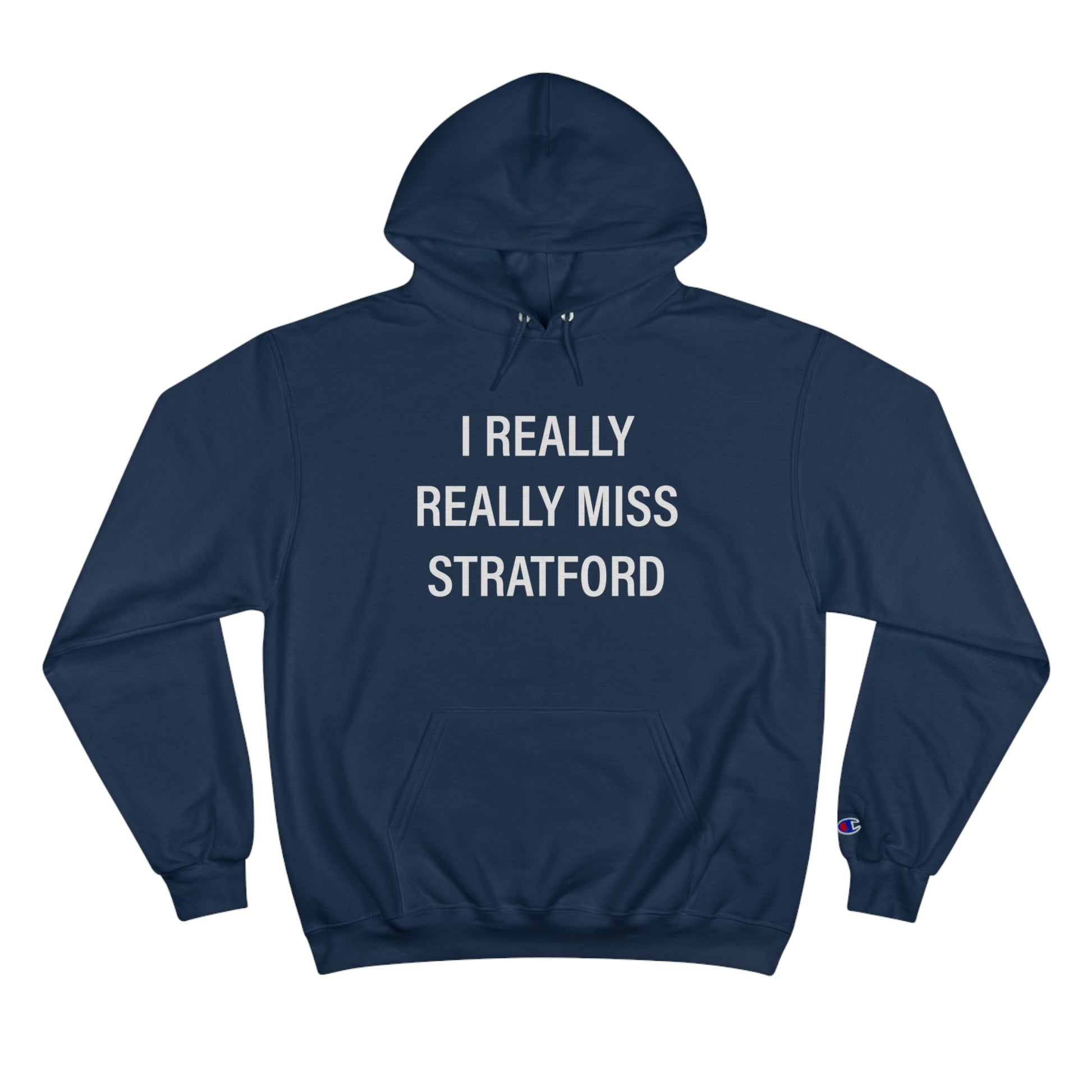 I Really Really Miss Stratford // Stratford CT Champion unisex hoodie sweatshirt // finding connecticut 