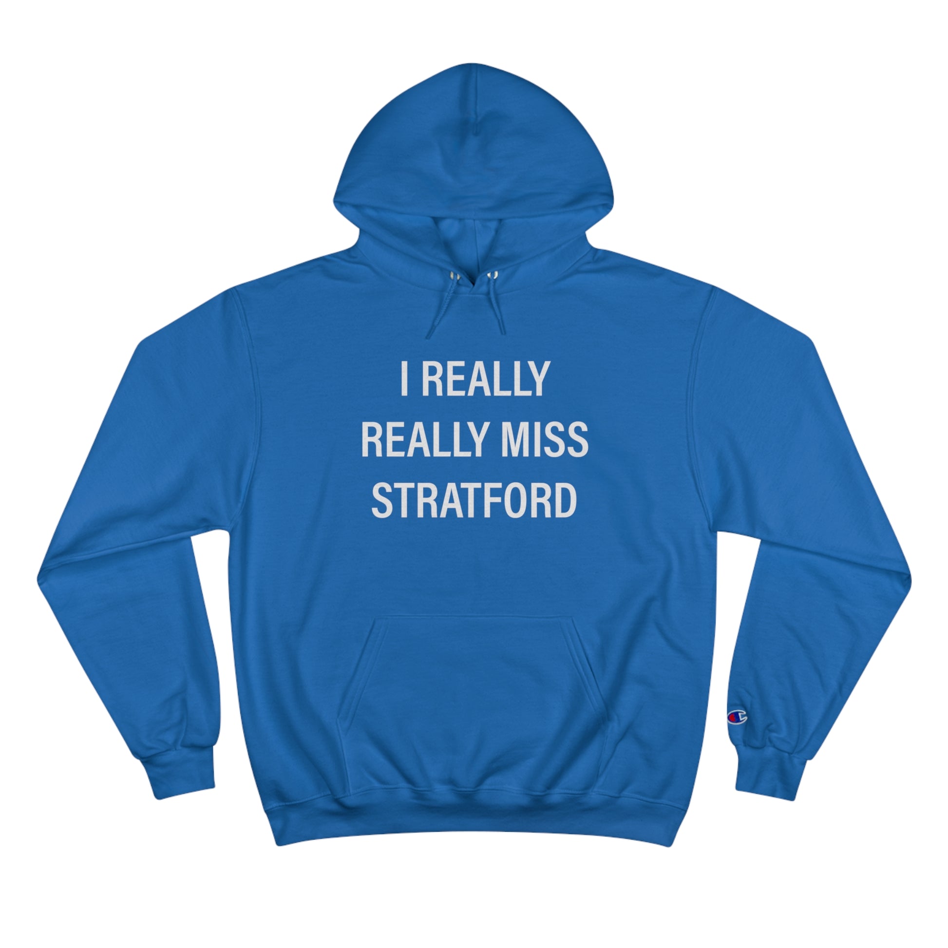 I Really Really Miss Stratford // Stratford CT Champion unisex hoodie sweatshirt // finding connecticut 