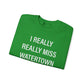 I Really Really Miss Watertown // watertown CT unisex sweatshirt // Finding Connecticut 
