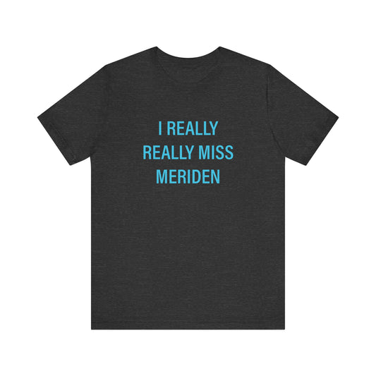 I Really Really Miss meriden // meriden connecticut unisex t shirt  // finding connecticut  