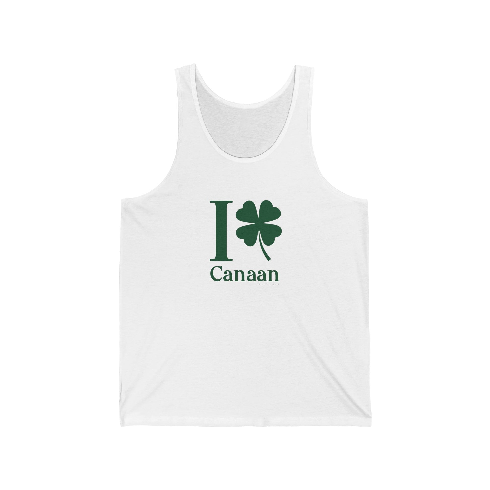 I clover Canaan // Cannan Connecticut unisex tank top shirt // finding connecticut 