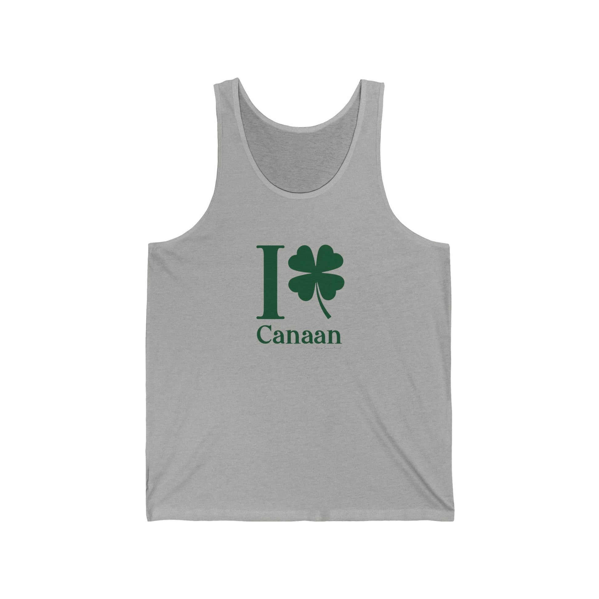 I clover Canaan // Cannan Connecticut unisex tank top shirt // finding connecticut 