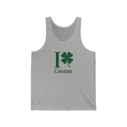 I clover Canaan // Cannan Connecticut unisex tank top shirt // finding connecticut 