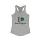 I clover Southington /// Southington CT  st patricks day  womens tank top shirt  / finding connecticut