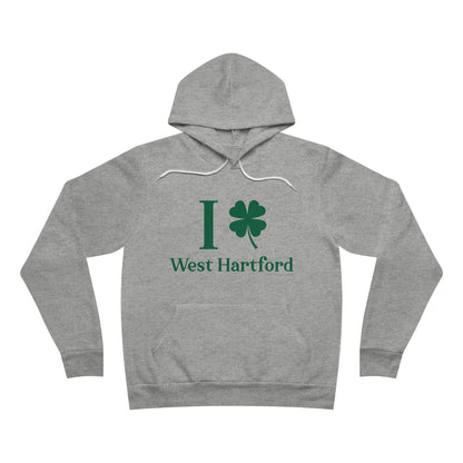 I clover West Hartford  /// West hartfod CT st patricks day  unisex hoodie sweatshirt / finding connecticut