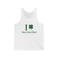 I clover West Hartford  /// West hartfod CT st patricks day  unisex tank top shirt   / finding connecticut