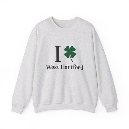 I clover West Hartford  /// West hartfod Connecticut  st patricks day  unisex  sweatshirt  / finding connecticut