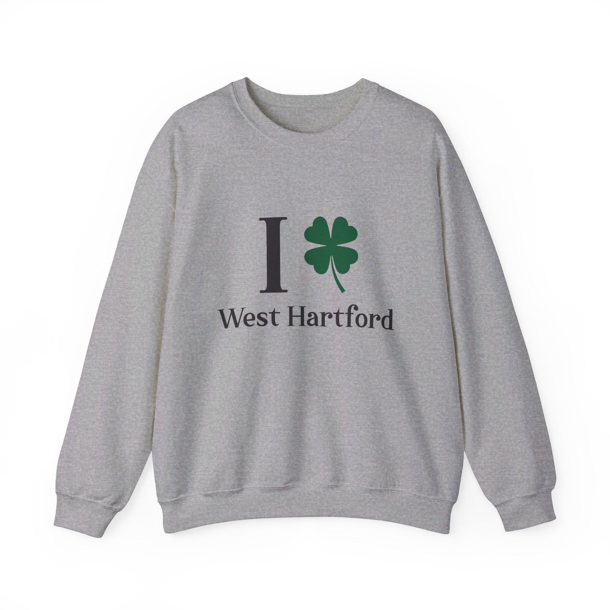 I clover West Hartford  /// West hartfod Connecticut  st patricks day  unisex  sweatshirt  / finding connecticut