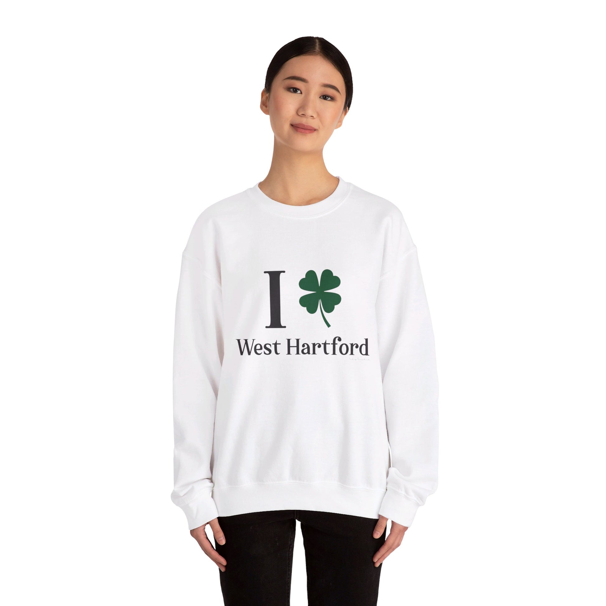 I clover West Hartford  /// West hartfod Connecticut  st patricks day  unisex  sweatshirt  / finding connecticut