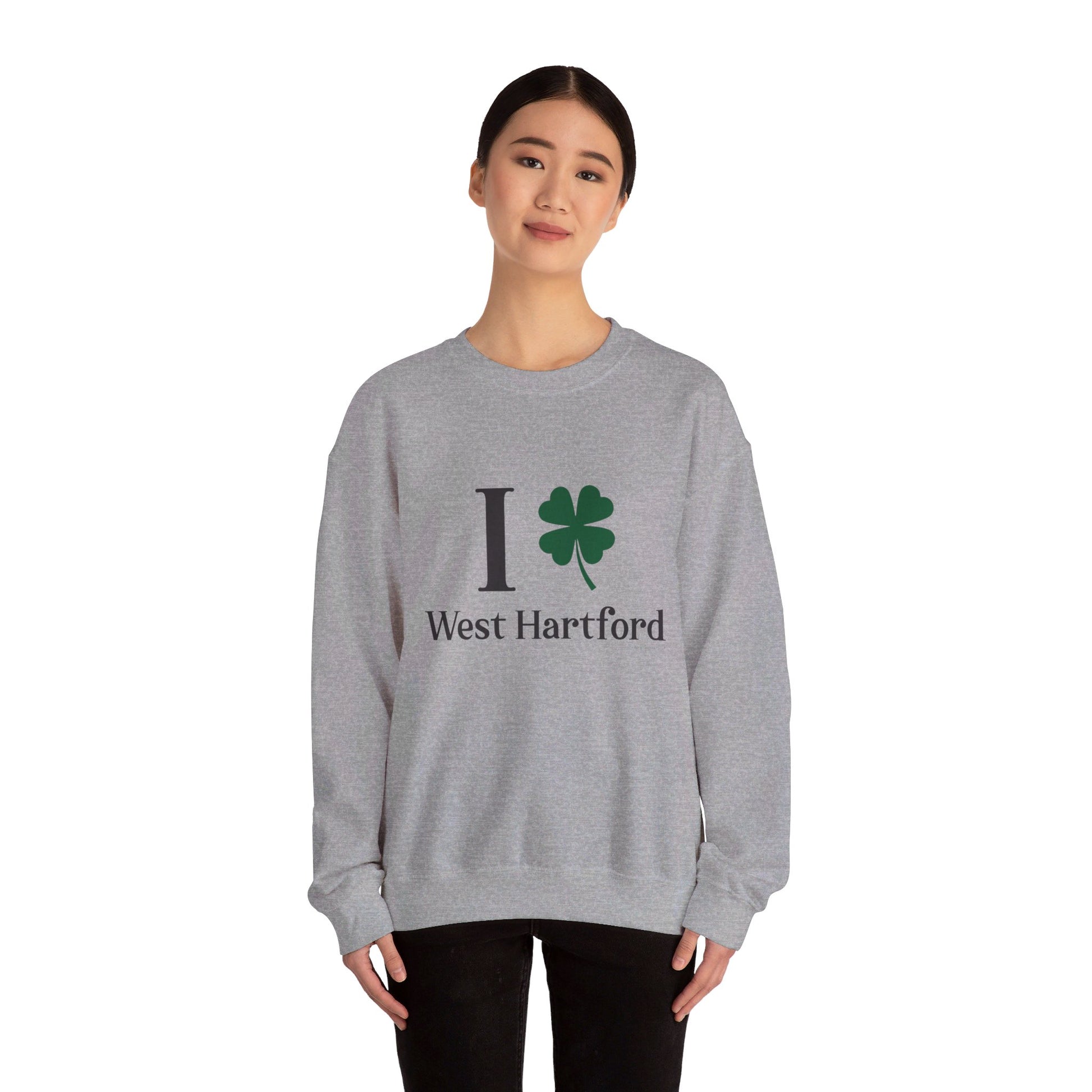 I clover West Hartford  /// West hartfod Connecticut  st patricks day  unisex  sweatshirt  / finding connecticut
