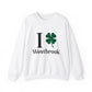 I clover Westbrook // Westbrook CT st. Patrick's day unisex sweatshirt   /// finding connecticut    0