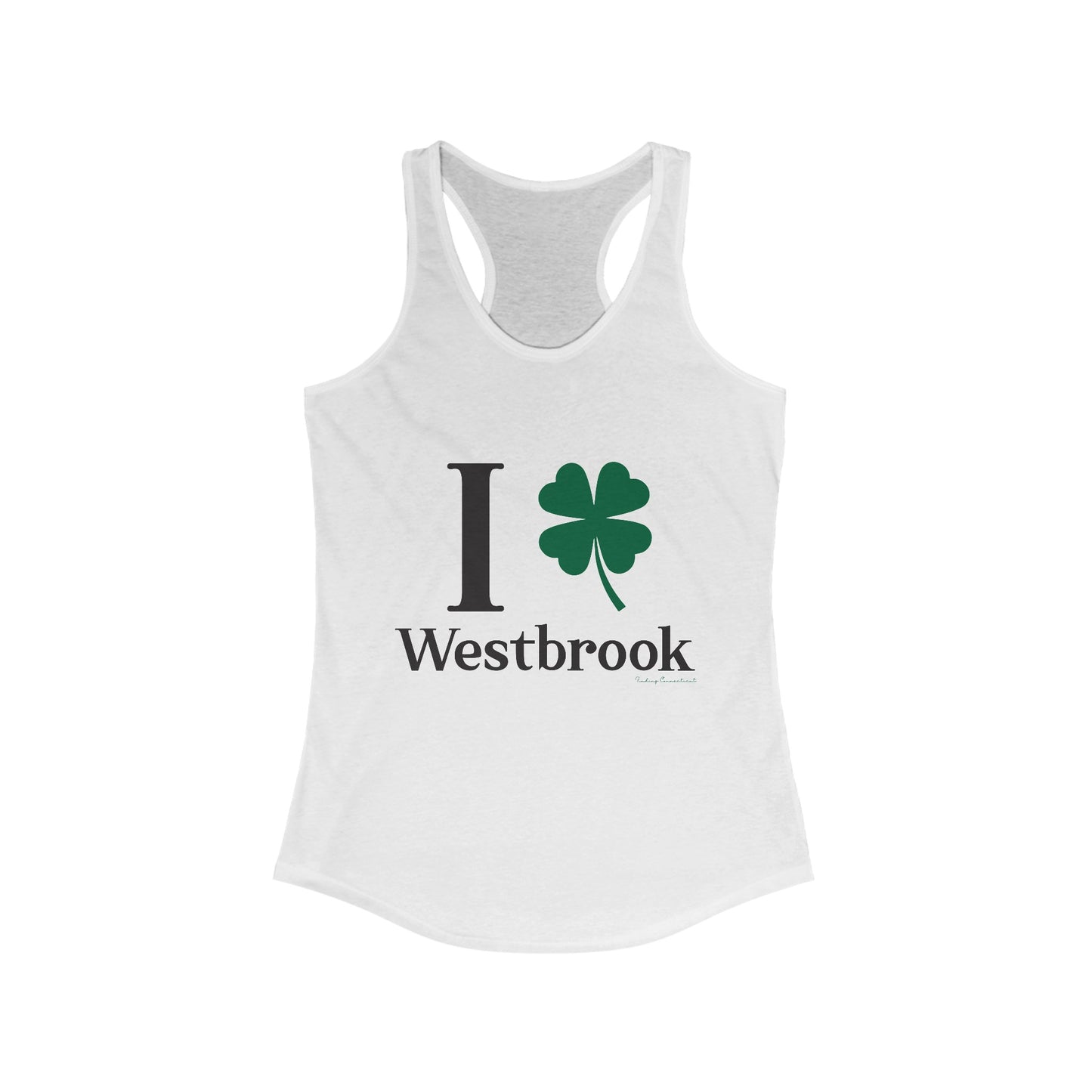 I clover Westbrook // Westbrook CT st. Patrick's day women's tank top shirt   /// finding connecticut   