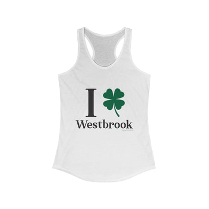 I clover Westbrook // Westbrook CT st. Patrick's day women's tank top shirt   /// finding connecticut   