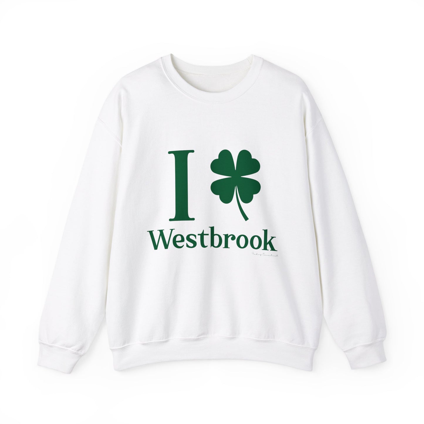 I clover Westbrook // Westbrook Connecticut st. Patrick's day unisex sweatshirt /// finding connecticut 