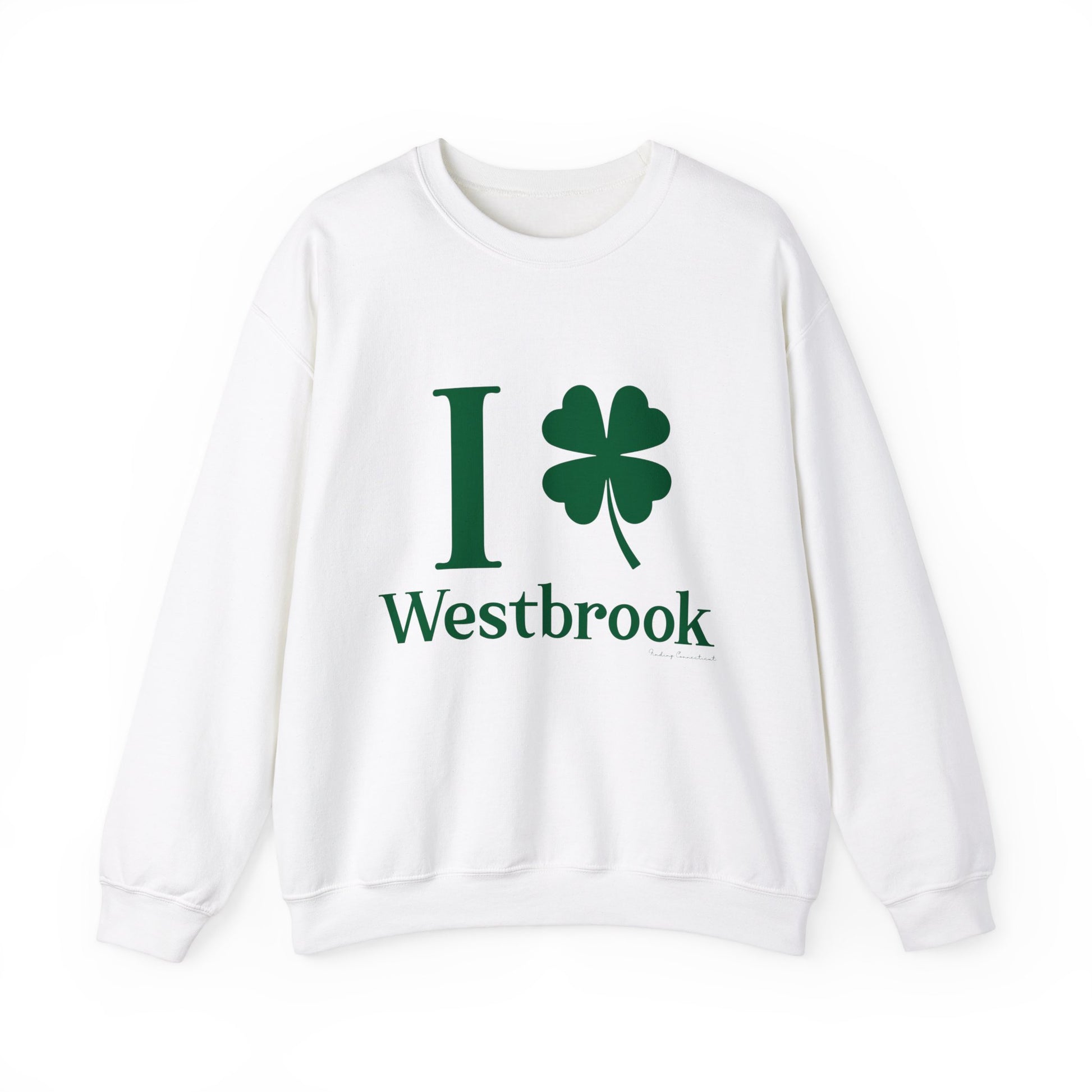 I clover Westbrook // Westbrook Connecticut st. Patrick's day unisex sweatshirt /// finding connecticut 