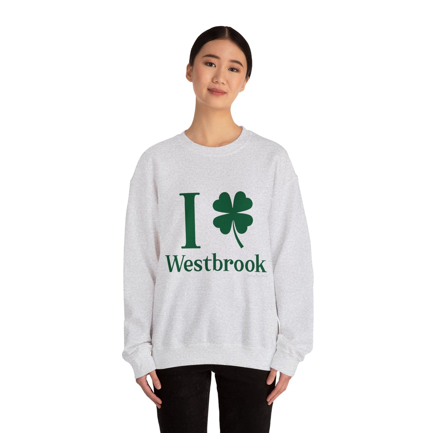 I clover Westbrook // Westbrook Connecticut st. Patrick's day unisex sweatshirt /// finding connecticut 