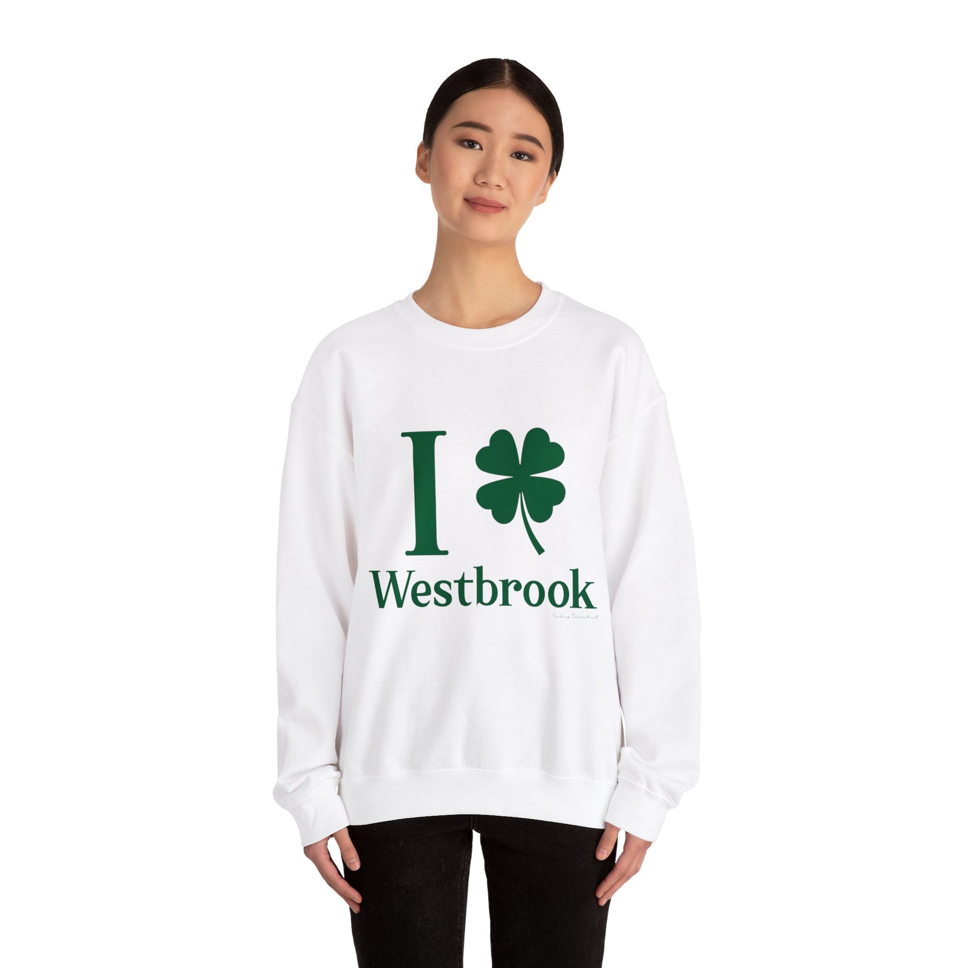 I clover Westbrook // Westbrook Connecticut st. Patrick's day unisex sweatshirt /// finding connecticut 