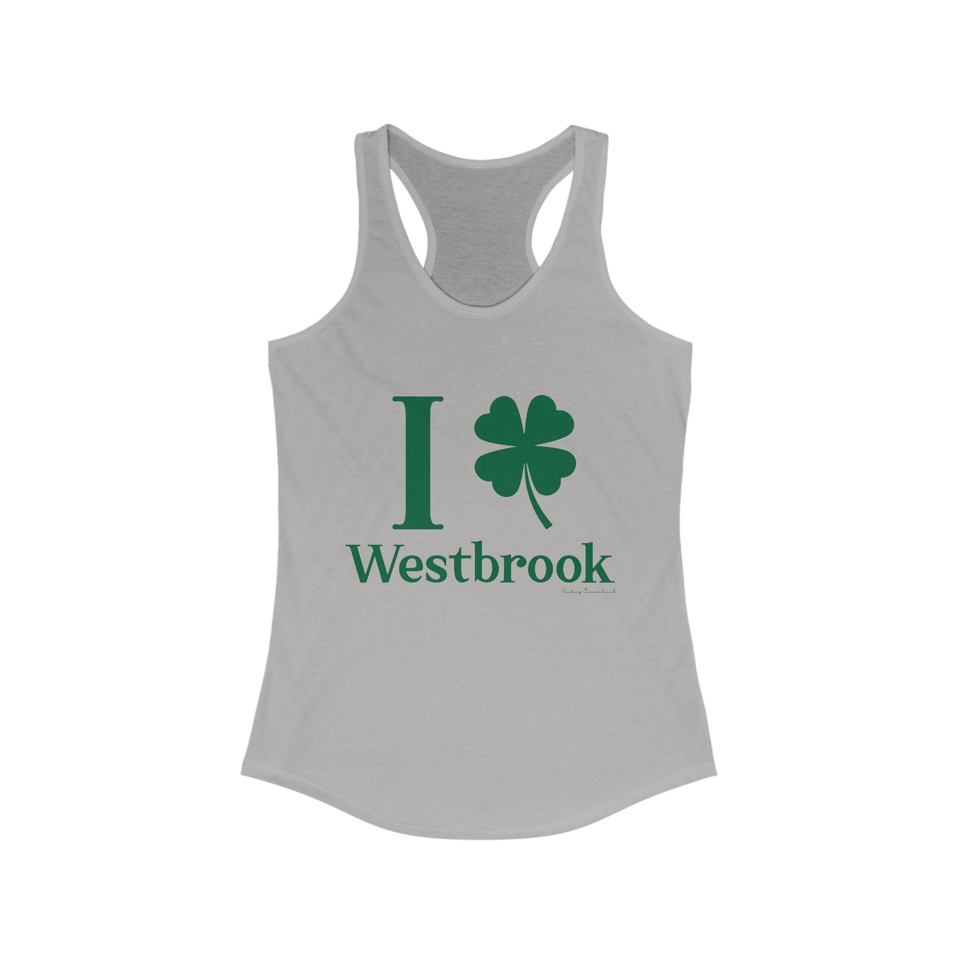 I clover Westbrook // Westbrook Connecticut st. Patrick's day women's tank top shirt  /// finding connecticut  