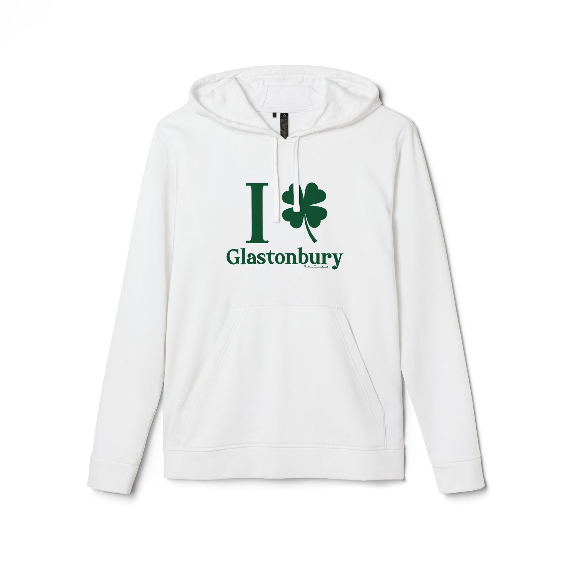  I clover glastonbury // glastonbury CT adidas unisex hoodie sweatshirt // finding connecticut