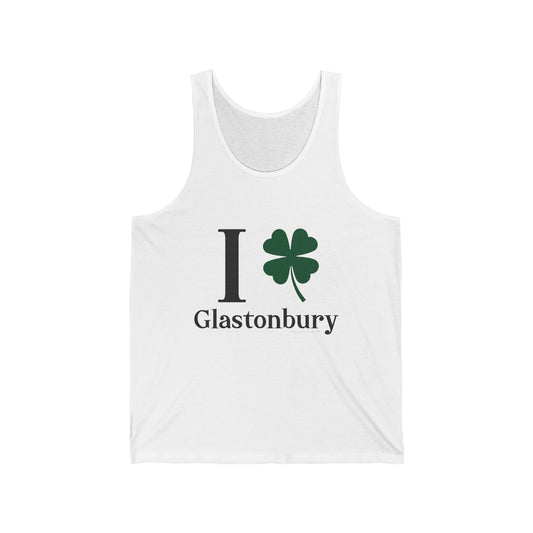  I clover glastonbury // glastonbury CT  unisex tank top shirt // finding connecticut