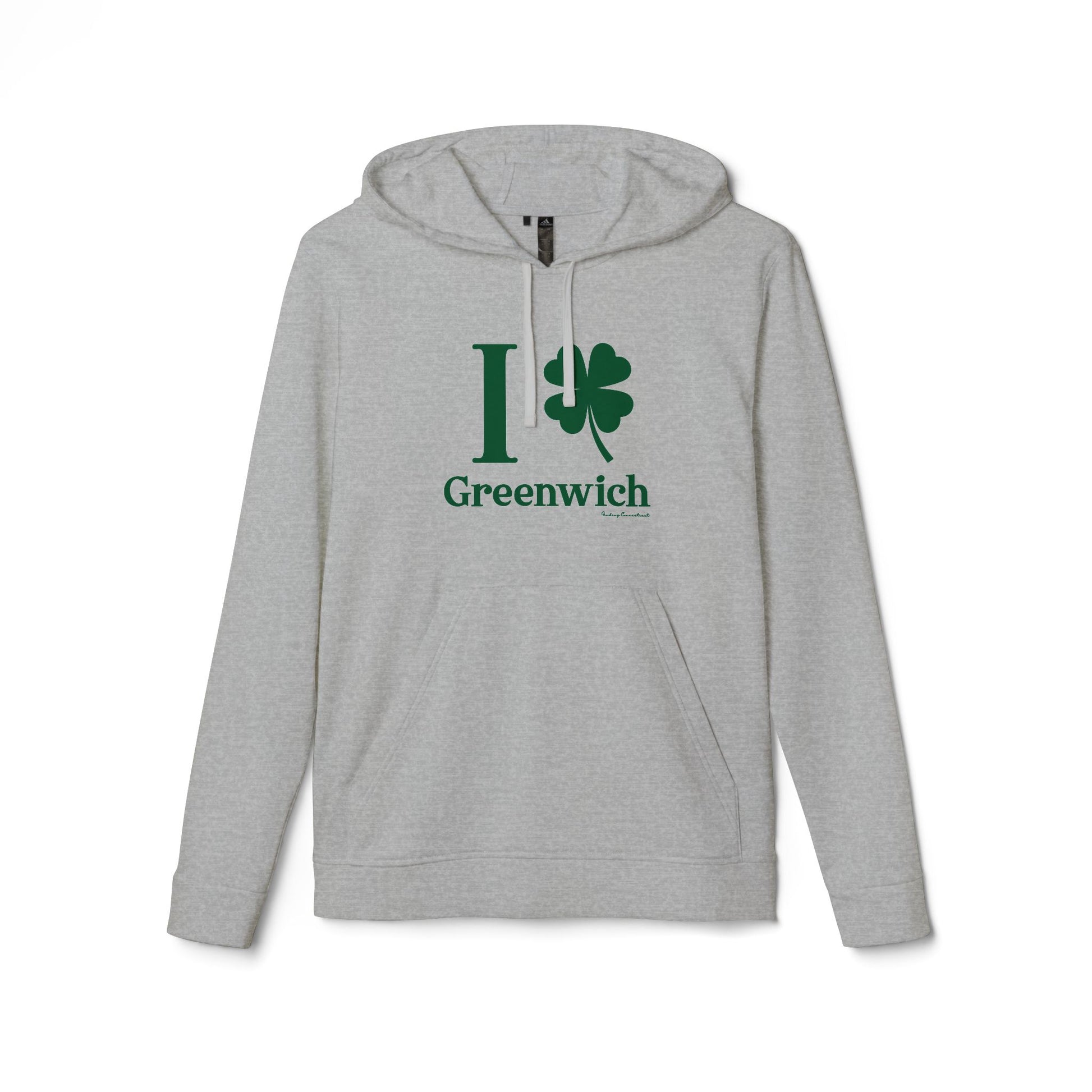 I clover greenwich // greenwich connecticut unisex adidas hoodie sweatshirt / finding connecticut 