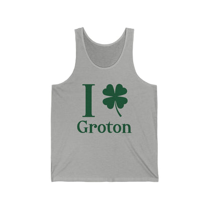 I clover groton // groton connecticut unisex tank top shirts  // finding connecticut