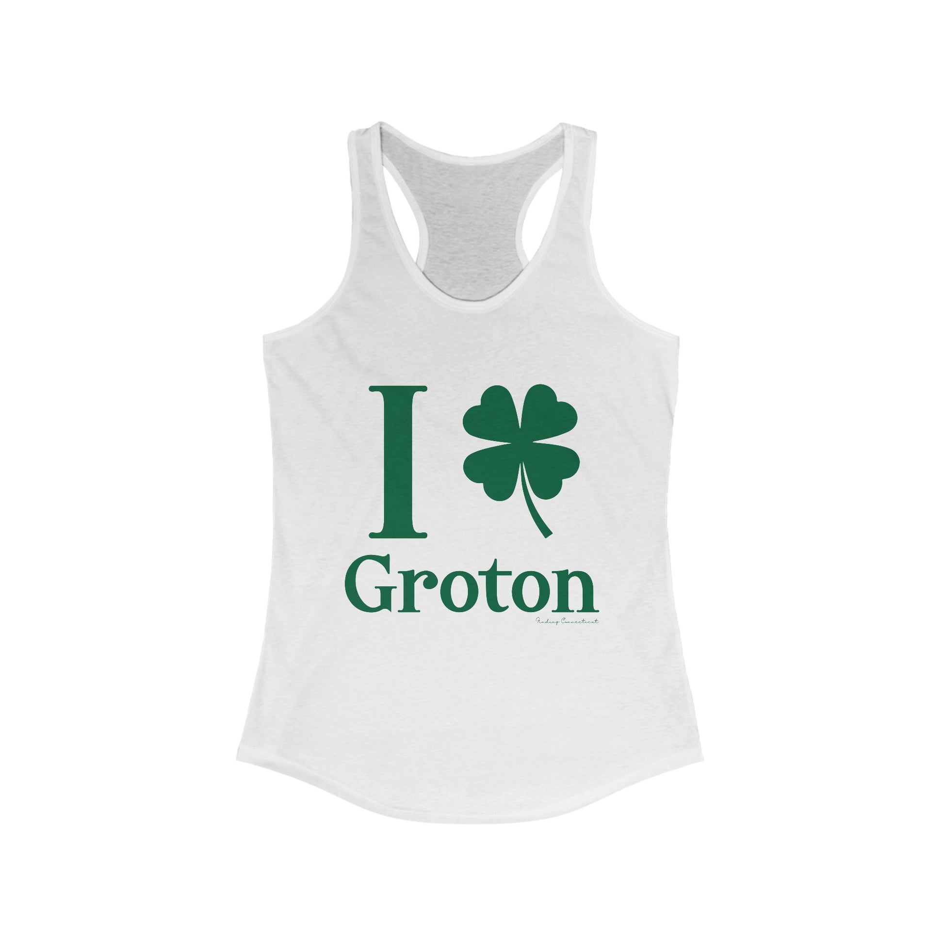 I clover groton // groton connecticut womens tank top shirt  // finding connecticut