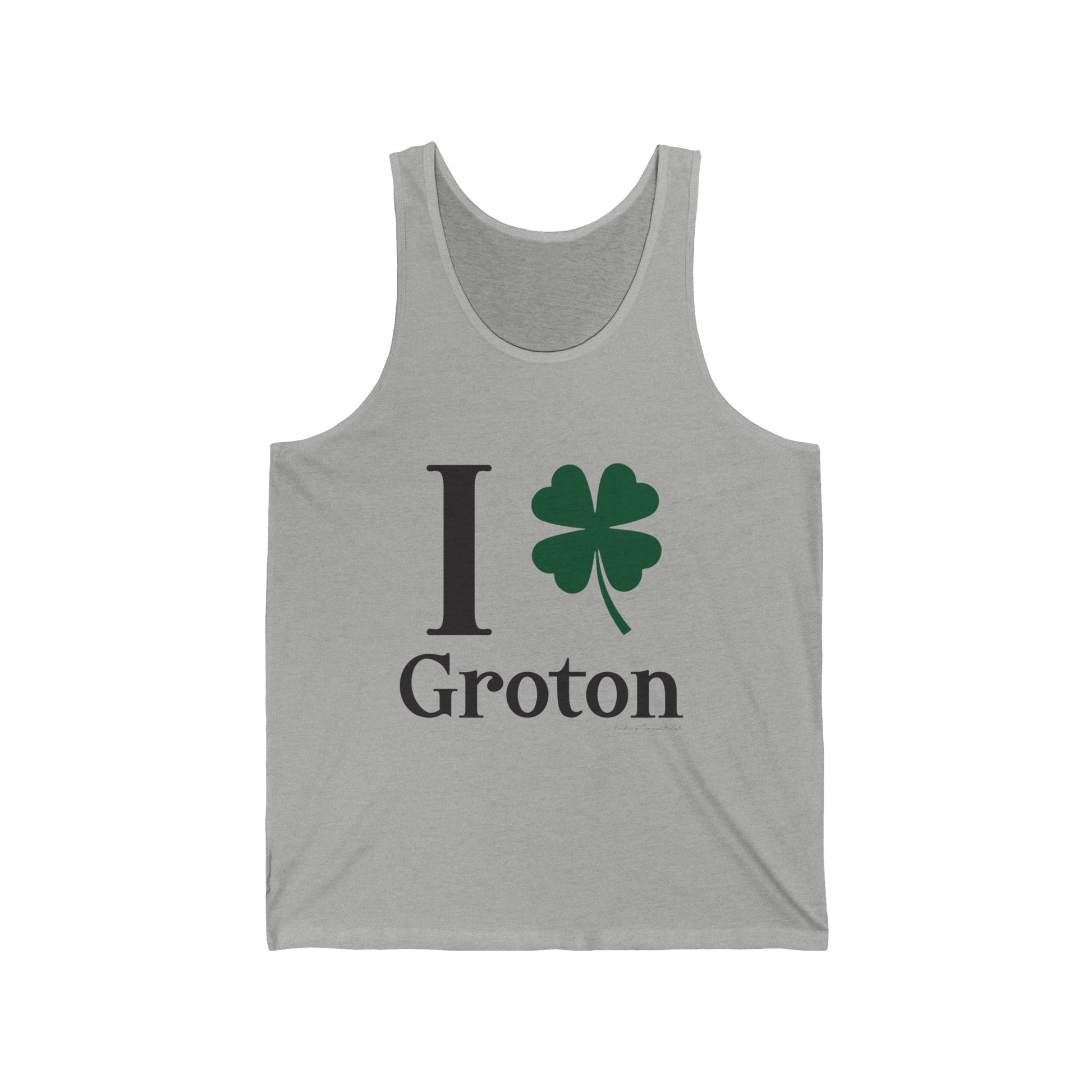 I clover groton // groton  ct unisex tank top shirts // finding connecticut 