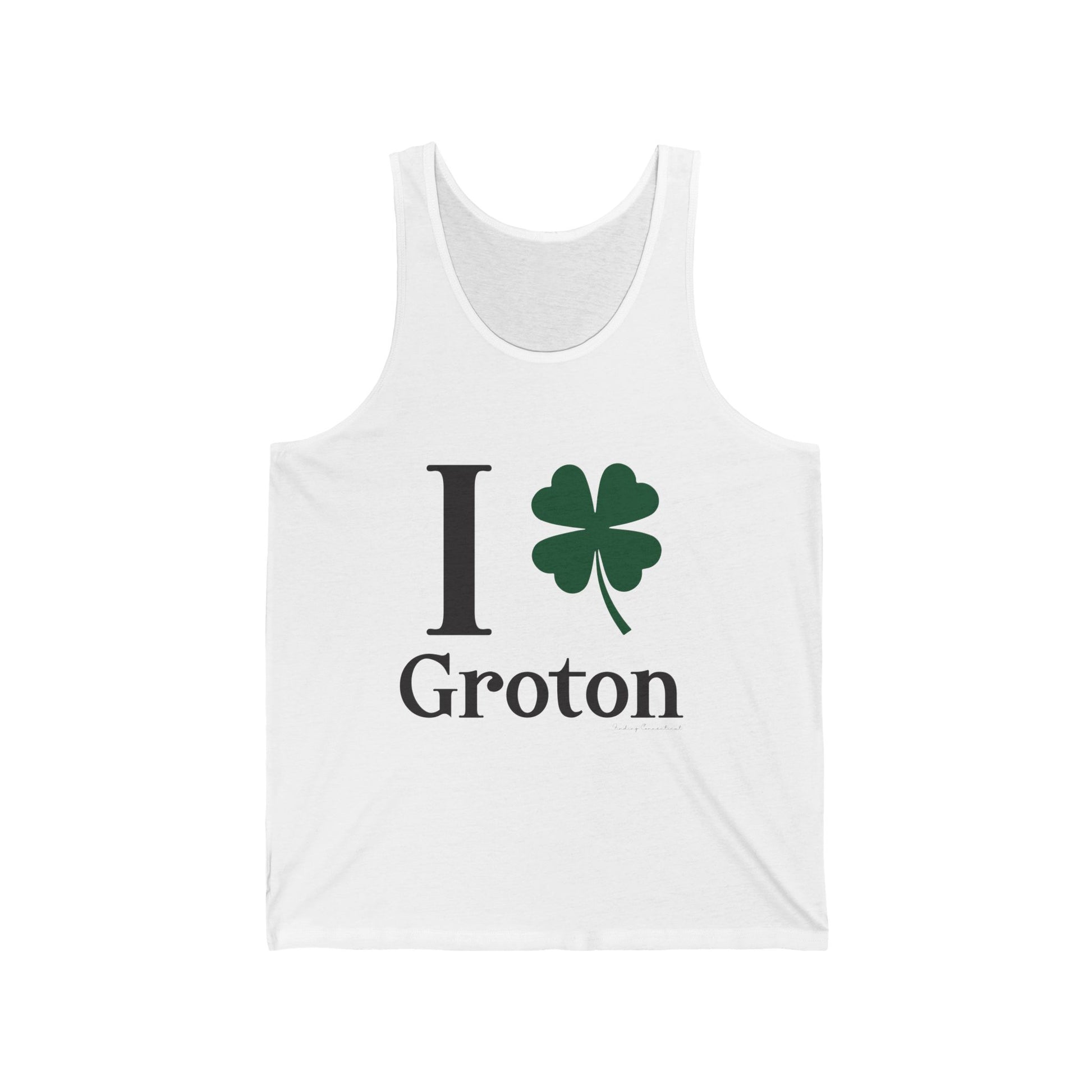 I clover groton // groton  ct unisex tank top shirts // finding connecticut 