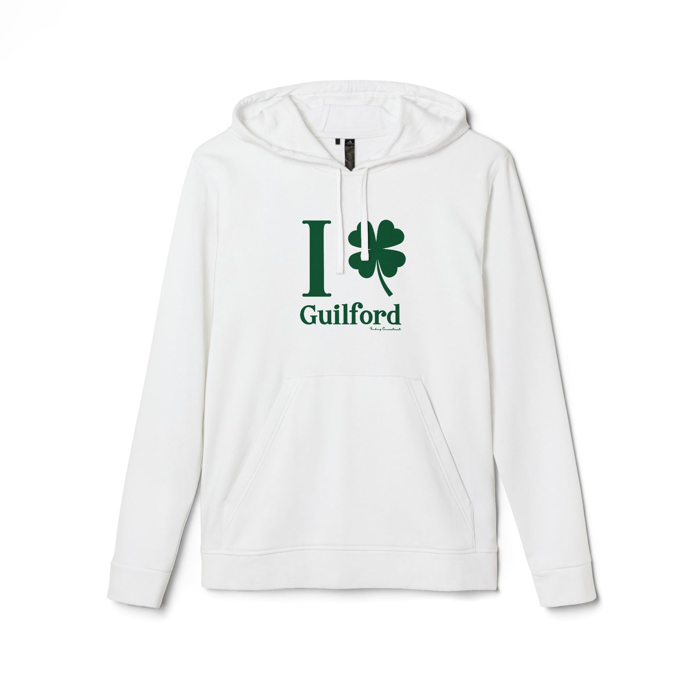 I clover guilford // guilford connecticut unisex adidas hoodie sweatshirt // finding connecticut 