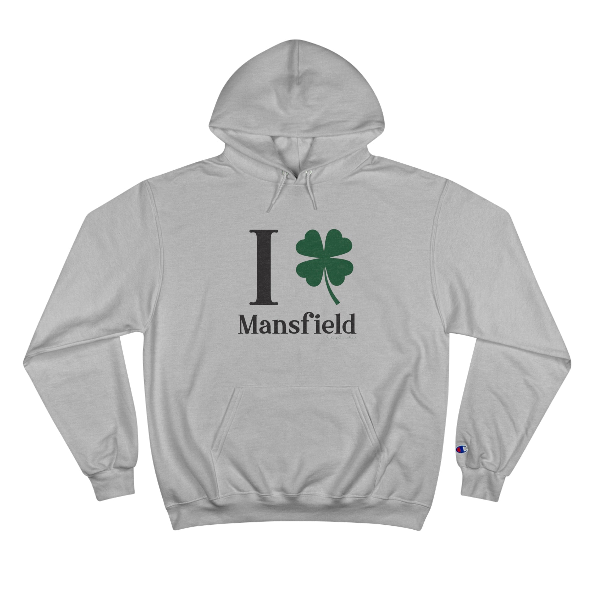  I clover mansfield // mansfield connecticut champion unisex hoodie sweatshirt // finding connecticut 