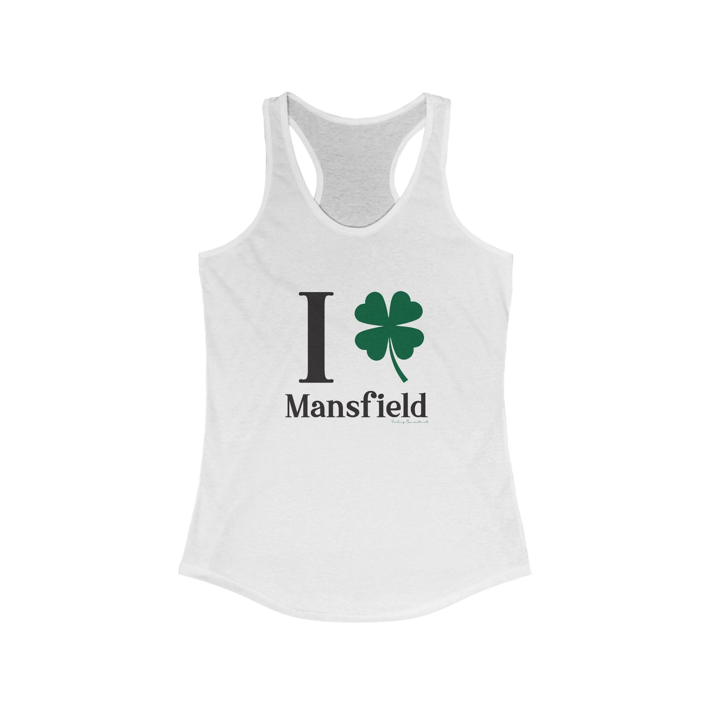 I clover mansfield // mansfield connecticut st. patrick's day womens tank top shirt // finding connecticut 
