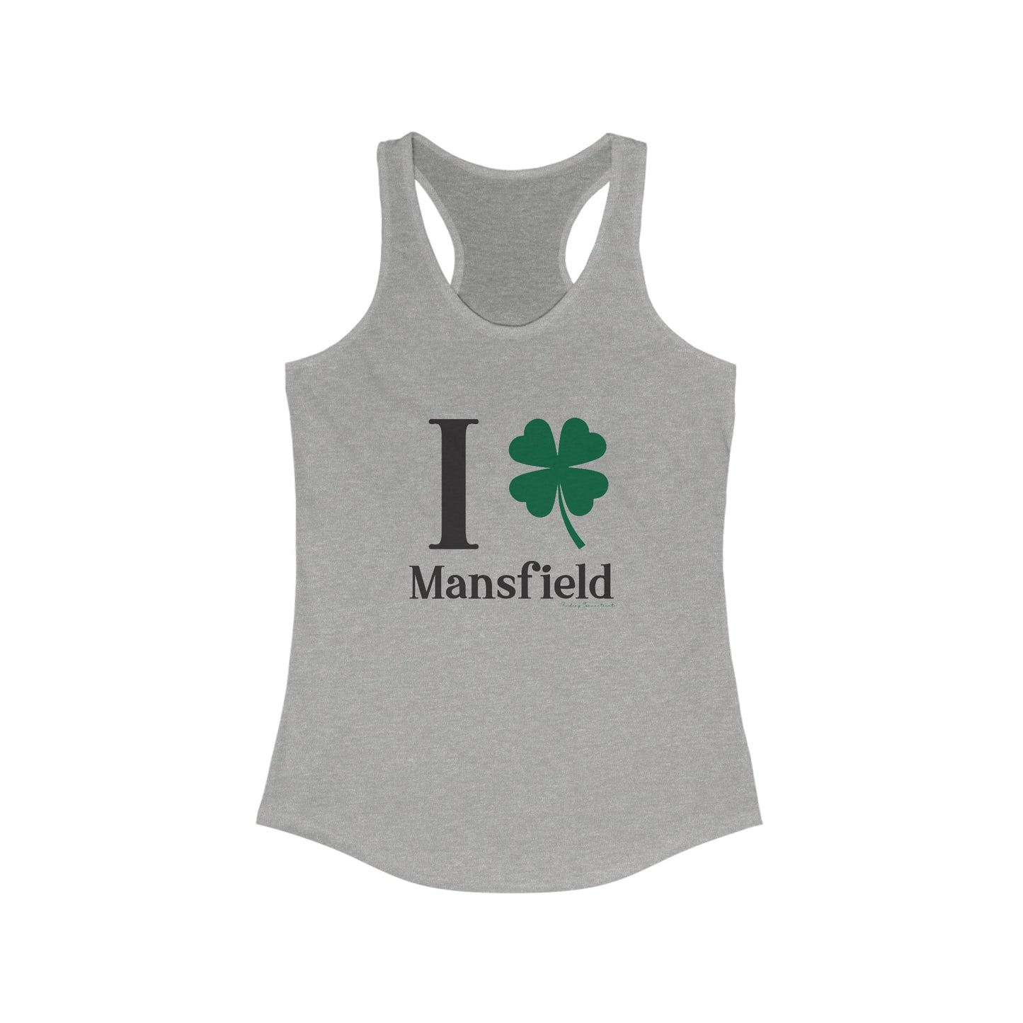 I clover mansfield // mansfield connecticut st. patrick's day womens tank top shirt // finding connecticut 