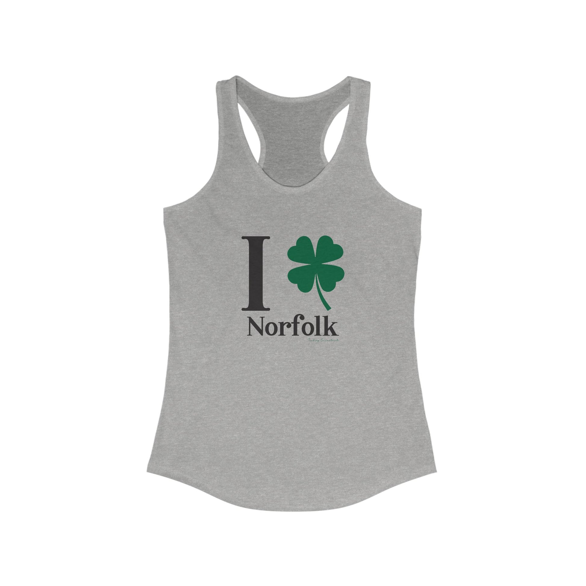 I clover norfolk // norfolk connecticut st. patrick's day unisex tank top  // finding connecticut