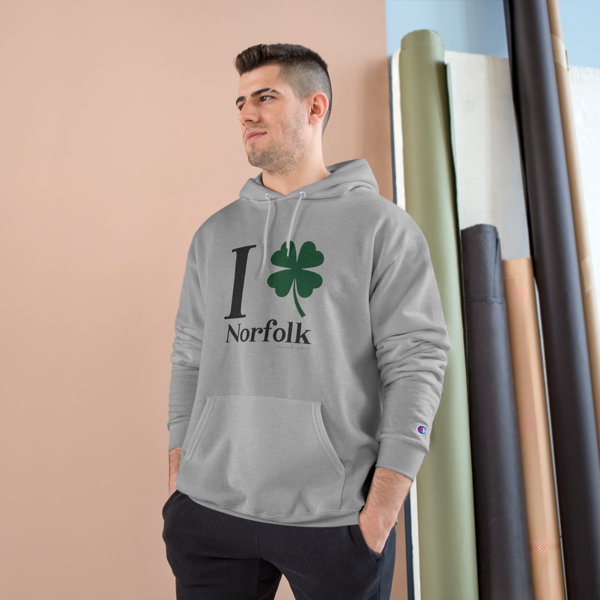 I clover norfolk // norfolk connecticut unisex hoodie sweatshirt // finding connecticut 