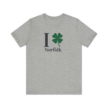 I clover norfolk // norfolk ct st. patrick's day unisex t shirts // finding connecticut 