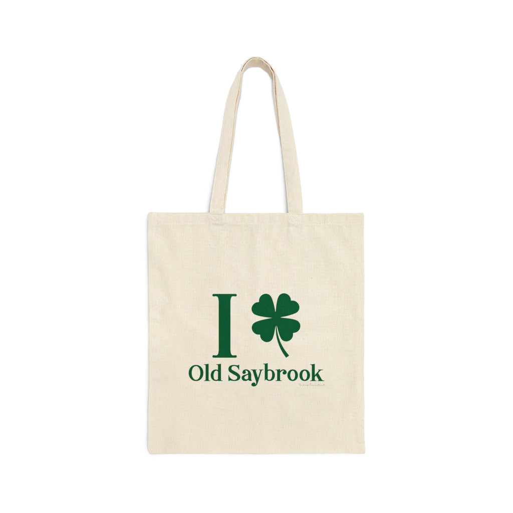 I clover old saybrook tote bag // old saybrook connecticut st patrick's day gifts and merch // finding connecticut 