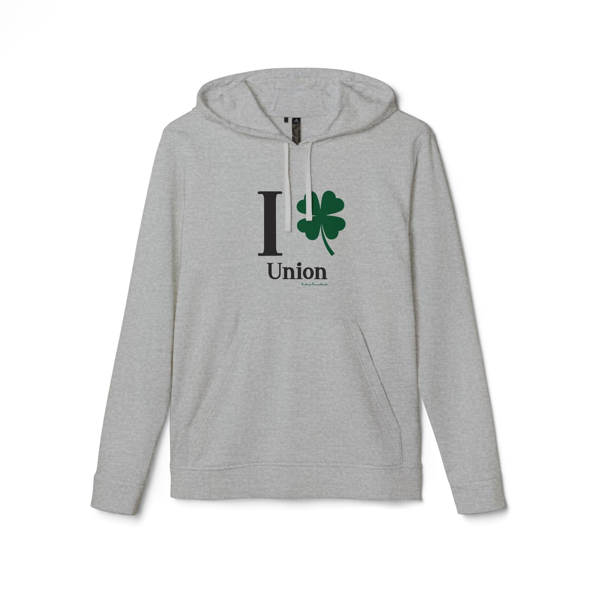 I clover union // union connecticut unisex adidas hoodie sweatshirt // finding connecticut 