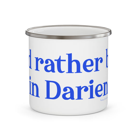 I'd rather be in Darien // Darien connecticut camping mugs // finding connecticut 