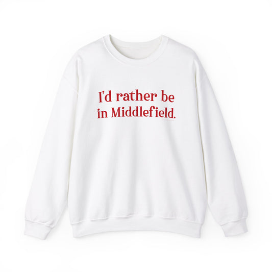 I'd rather be in Middlefield // Middlefield connecticut sweatshirt // finding connecticut 