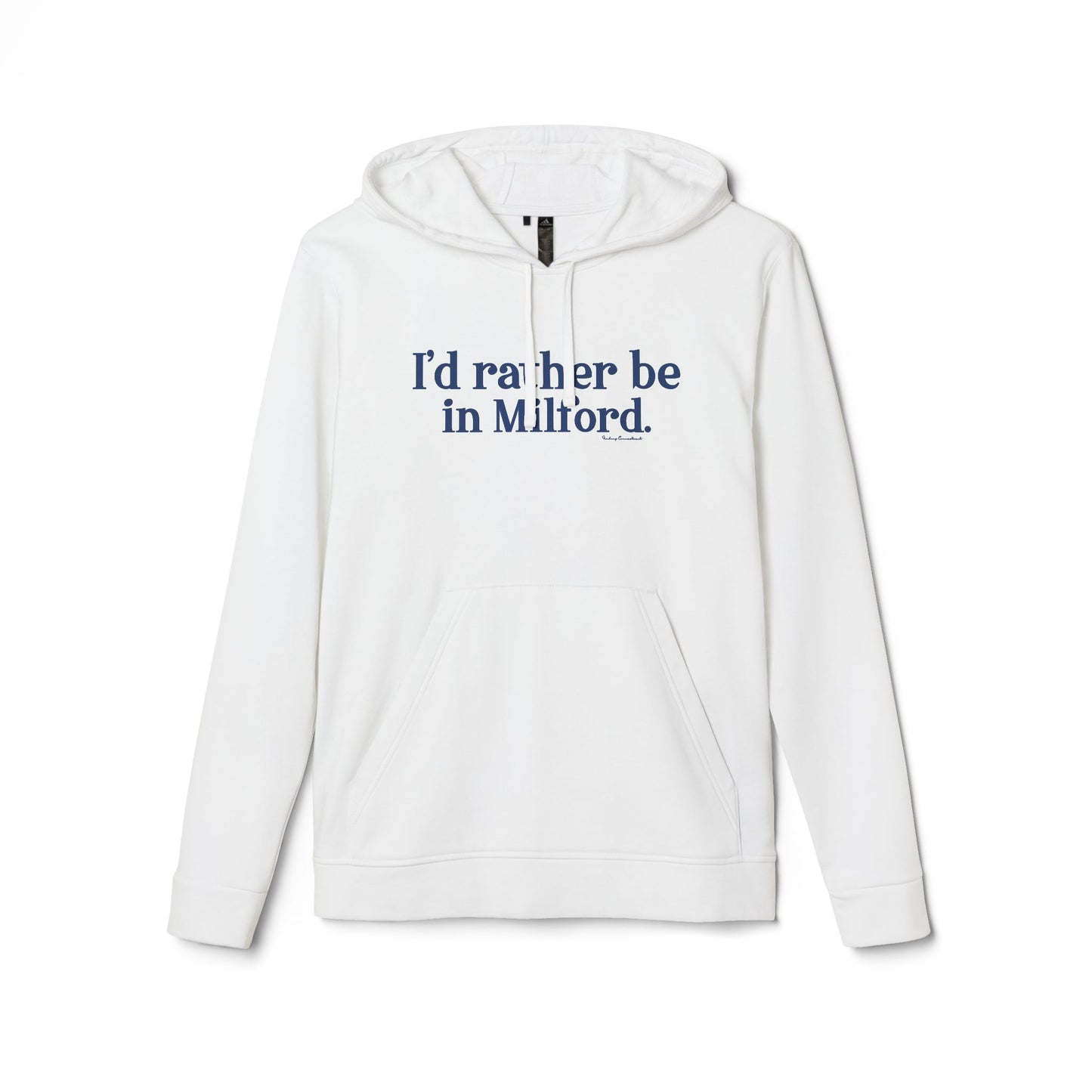 I'd rather be in Milford. // Milford connecticut  Adidas  unisex hoodie sweatshirt // finding connecticut 