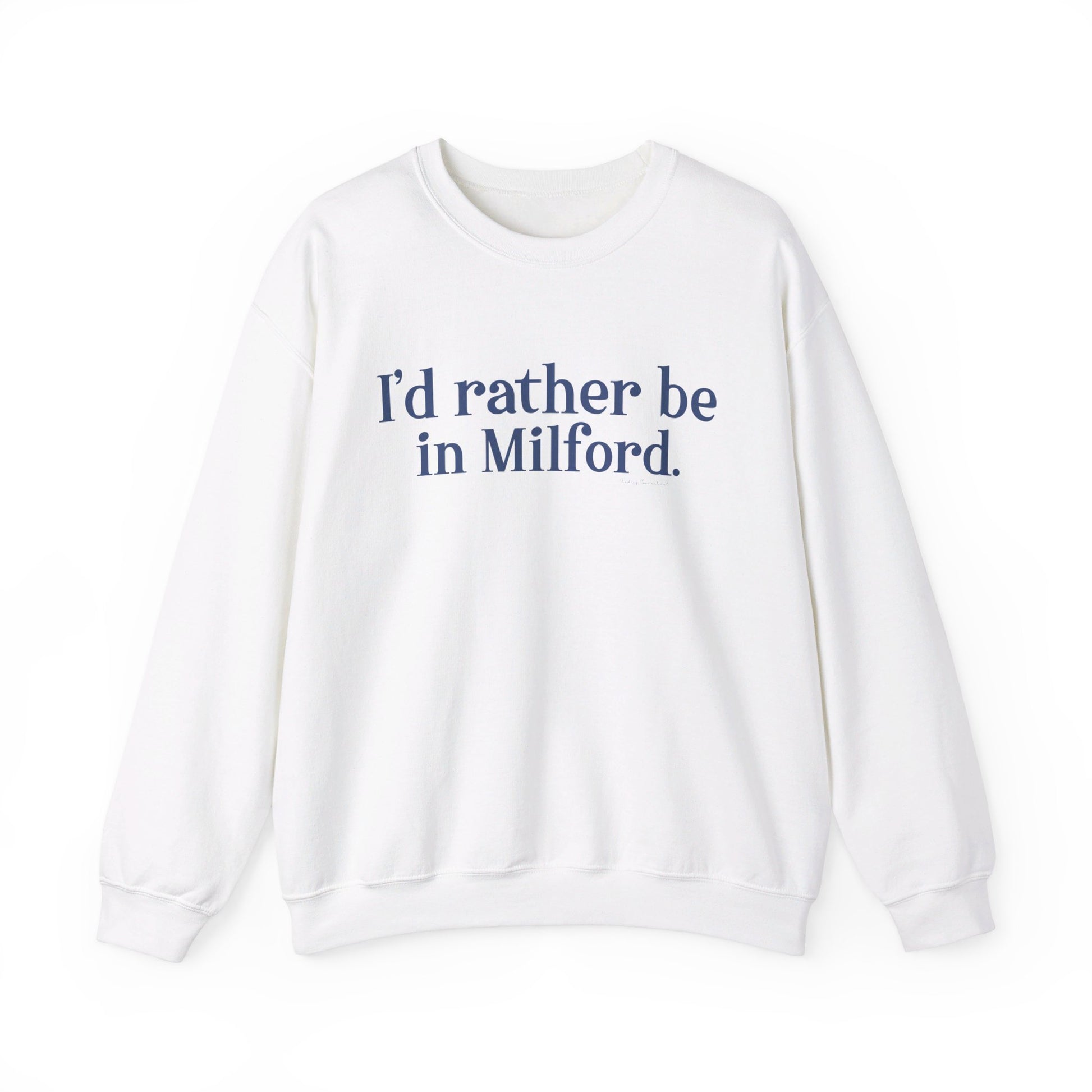 I'd rather be in Milford. // Milford connecticut  Adidas  unisex sweatshirt // finding connecticut 