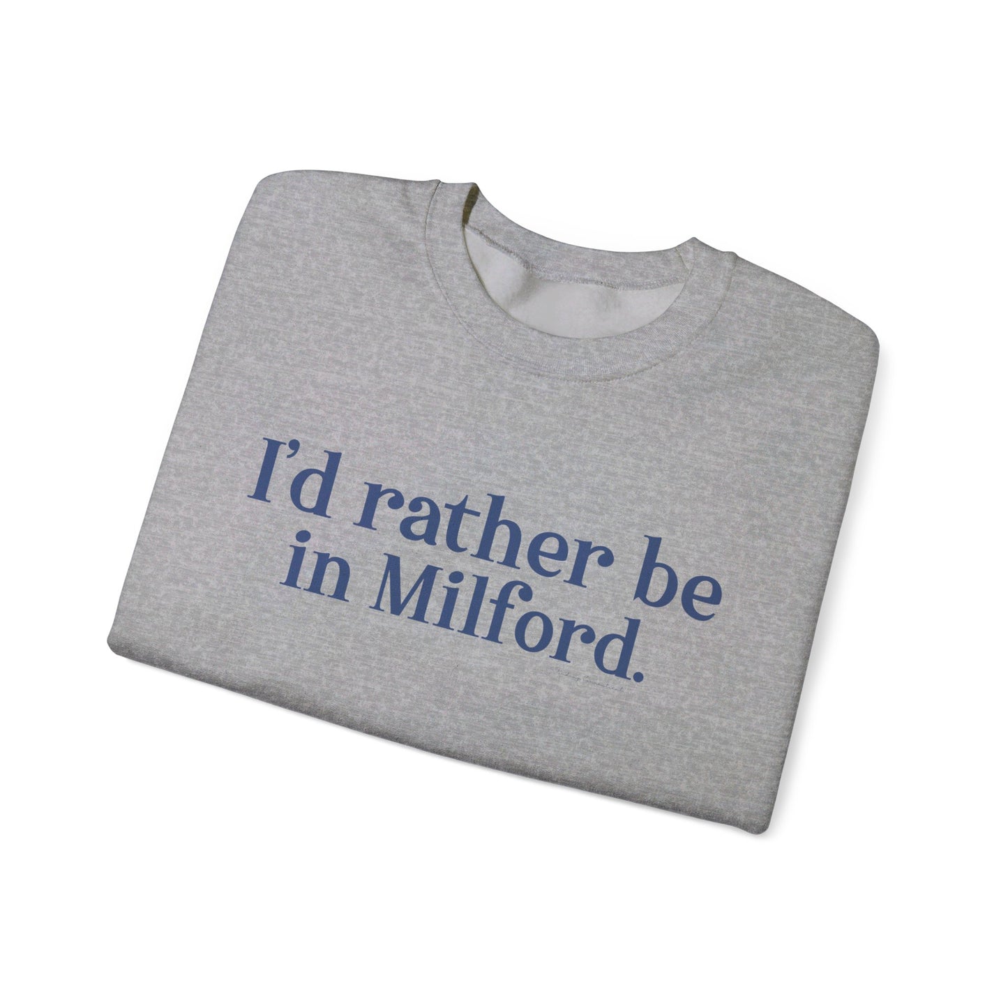 I'd rather be in Milford. // Milford connecticut  Adidas  unisex sweatshirt // finding connecticut 