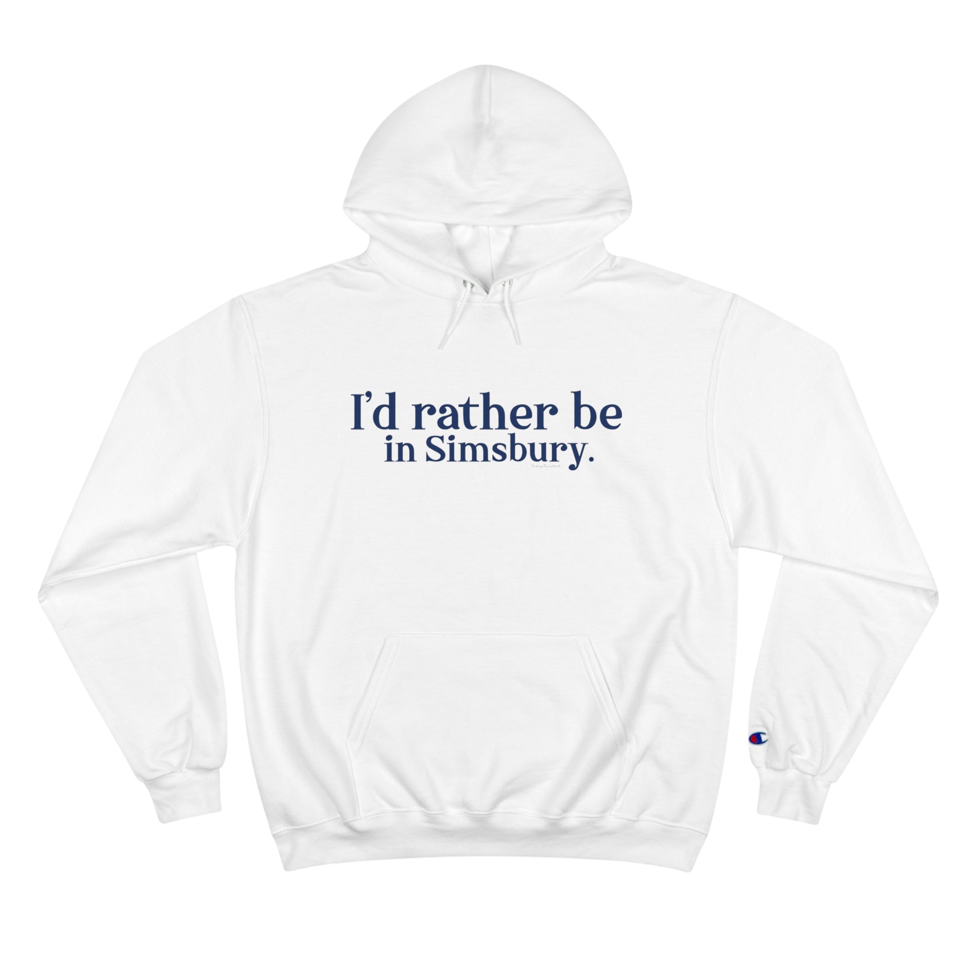 I'd rather be in Simsbury // simsbury connecticut champion hoodie sweatshirts // finding connecticut 