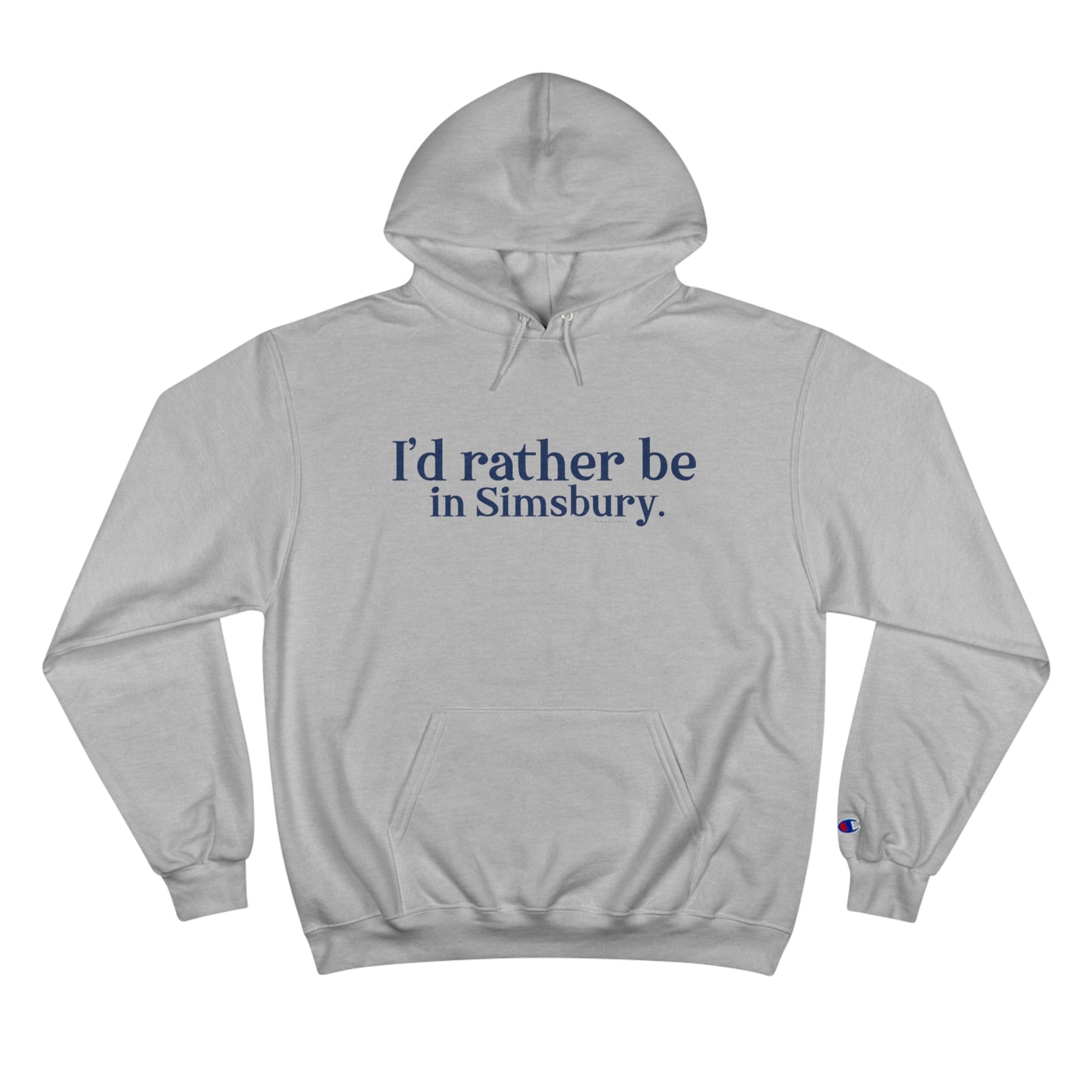 I'd rather be in Simsbury // simsbury connecticut champion hoodie sweatshirts // finding connecticut 