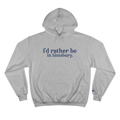 I'd rather be in Simsbury // simsbury connecticut champion hoodie sweatshirts // finding connecticut 